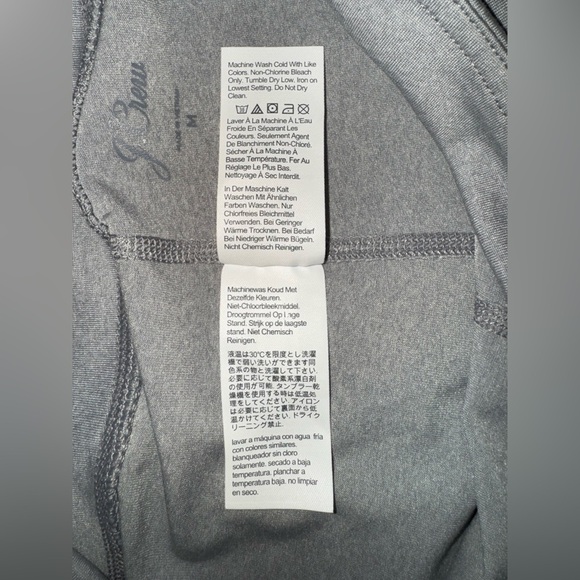 J. Crew heather Gray Leggings with back pocket. Size M. NWOT. - Picture 9 of 11